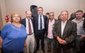 Inza estuvo presente en el homenaje al gremialista azuleo Manuel Chaves